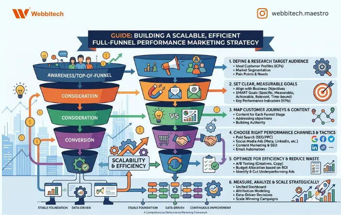 How to Build a Full-Funnel Performance Marketing Strategy That Scales Without Wasting Budget