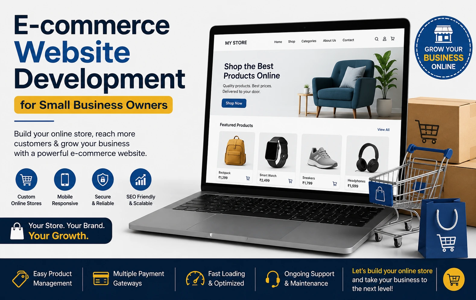 Ecommerce Website Development for Small Business Owners