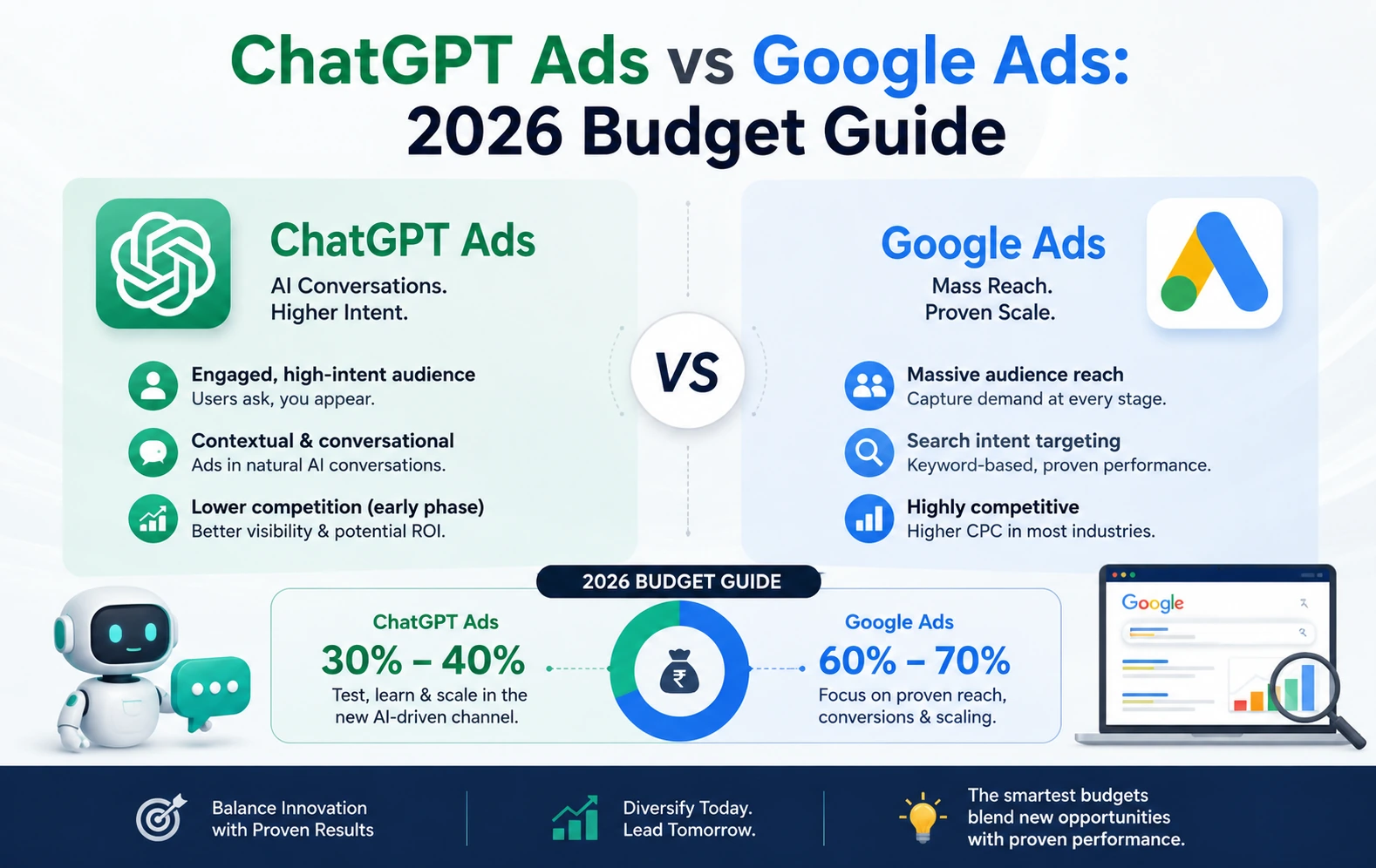 ChatGPT Ads Vs Google Ads 2026 Budget Guide